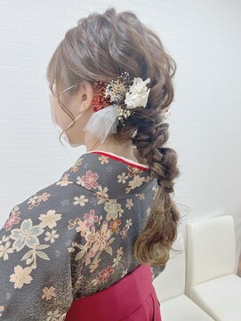 グランルッソ 岡山駅前(GRAN LUSSO) 卒業式☆袴着付け☆ヘアセット