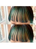 #【フェイスフレーミング】green×ミントアッシュ