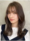 顔周りレイヤー くびれツヤ髪 イルミナカラー 20代30代40代
