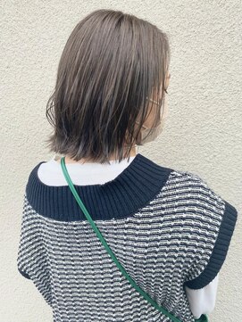 ヘアーデザイン ビビッド(HAIR DESIGN VIVID) ハイライト×外ハネボブスタイル