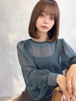 ☆ヘルシースタイルショコラアッシュ艶髪ふんわりカールミディ