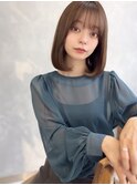 ☆ヘルシースタイルショコラアッシュ艶髪ふんわりカールミディ