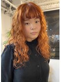オレンジ ウェーブ