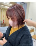 ピンクブラウンカラー