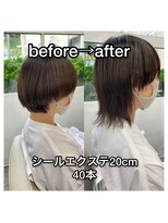 ヘアー アレス(hair ales)&nbsp;ショートウルフ　ウルフエクステ　エクステウルフ