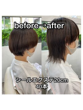 ヘアー アレス(hair ales) ショートウルフ　ウルフエクステ　エクステウルフ