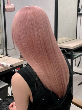 ロウル 渋谷(LOWRL) ピンクベージュ/ケアブリーチ/ダブルカラー