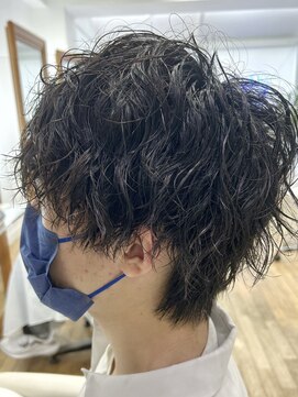 ヘッズ 本八幡店(HEADS) MEN'S HAIR センターパート ツイストスパイラル コンマヘア