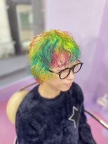 ヘアサロン トミー(Hair salon TOMMY) レインボーカラー　癖毛生かし