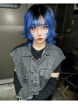 アリートウキョウ(ALLY TOKYO) シャギーウルフボブウルフレイヤー中性ウルフ外ハネウルフカット