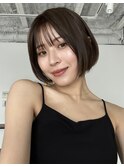 大人可愛い◎20代30代40代◎シースルーボブ