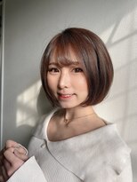 モアナ バイ ラナ 甚目寺店(MoanA BY LANA)&nbsp;アッシュブラック/インナーカラー/透明感/シースルーバンク/前髪