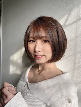 モアナ バイ ラナ 甚目寺店(MoanA BY LANA) アッシュブラック/インナーカラー/透明感/シースルーバンク/前髪