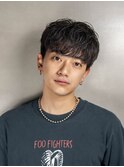 メンズマッシュウルフカットセンターパートウルフシャドウパーマ