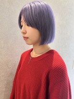 コト 福井大和田店(coto) 福井　大和田　ハイトーンボブ　パープルカラー　ブリーチ　20代