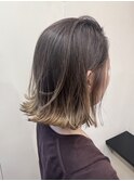 ハイライトグラデーションボブ