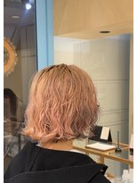 シアン 栄店(CYAN.)&nbsp;ブリーチパーマ×ピンクデザインカラー