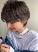 ボーイッシュショート×地毛風アッシュ☆