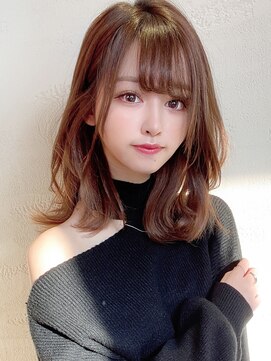 アフロートフクオカ(AFLOAT FUKUOKA) 【福岡初出店★AFLOAT 福岡】小顔前髪あり くびれレイヤーカット