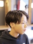 ナチュラルセンターパート/キッズ/10代20代/モテ髪/メンズ