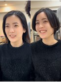 ハンサムショート白髪ぼかし脱白髪染め絶壁解消40代50代60代下村