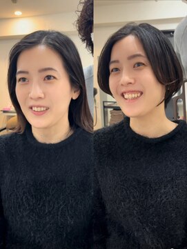 メモリーズ 銀座(Memories) ハンサムショート白髪ぼかし脱白髪染め絶壁解消40代50代60代下村