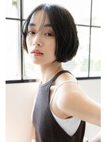 ミット バイ ツリー 吉祥寺(mit by tree)&nbsp;韓国風巻きのフェザーショートくすみベージュ