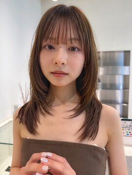 ノイ 銀座(noi) 韓国ヘア／ミディアム/レイヤーカット／前髪カット