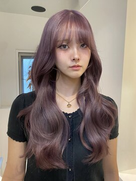 サンクプロジェクト(cinq PROJECT) ミルクティーピンクグレーベージュブラウン韓国風レイヤーカット