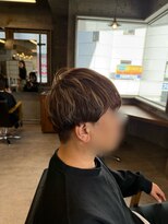 タメ(tame-)&nbsp;サーフカール/フェザーパーマ/ブルーブラック【都賀/メンズ】