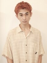 シーカ(siika) ベリーショート/オレンジカラー/メンズハイトーン/マレットヘア