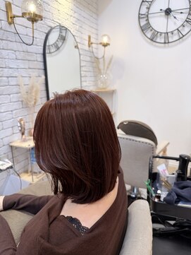 ココロ ヘアーアンドスパ 目黒(cocoro hair&spa) ブリーチなしピンクカラー