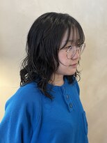 LUVISM 栄店/名古屋/ダブルカラー/ブリーチ/顔周りレイヤー/学割【5月1日OPEN(予定)】 ミディアム/ボブ/レイヤー/顔周りレイヤー/パーマ/艶カラー