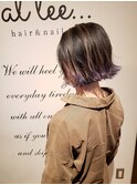 『attee...hair&nail』ぱつっとボブ×裾バレイヤージュ☆