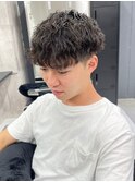 ダークアッシュ/ニュアンスパーマ/メンズカット/メンズパーマ