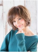 小顔丸みショート