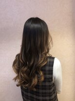 アンジュ ヘアー(ange hair) グラデーションハイライトカラー/毛先パーマ