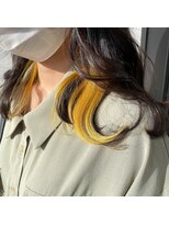 ヘアスタジオ アルス 御池店(hair Studio A.R.S) イエローインナーカラー #ビタミンカラー