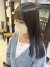 【髪質改善】前髪、顔まわりのみ☆髪に優しい酸性ストレート ¥13500→¥8250