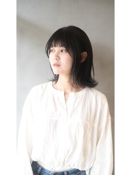 ヘアサロン アンフェール(Hair Salon Amfaire) 【Amfaire】ロングボブ・ダークラベンダー