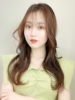 レア 表参道(L'ea)&nbsp;黒髪クラゲヘアーオリーブグレー小顔ココアベージュ