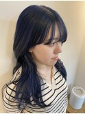 ハッシュカット×ブルー