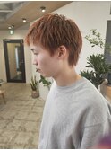 it.YUI スパイキーショート オレンジブラウン