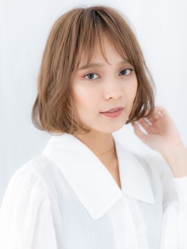 ドクターズサロン LAB 小山店 外国人風カラーくせ毛風エアリーミディe小山20代30代40代