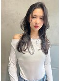 siena ナチュラルグレージュ×かき上げ前髪　20代30代 渋谷