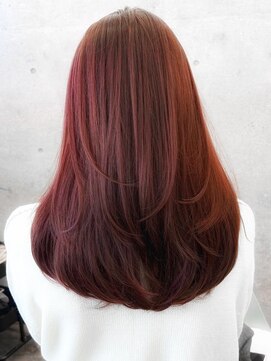 エインアンリー 明治神宮前(AIN.ANLY.) ◯メルティカラーフェミニンロングウェーブミディアム小顔カット