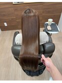 スーパーロングでもかけれる艶感ストレート