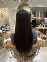 ロンド シャルム 吉祥寺(Lond charme) ブリーチなしチェリーブラウン髪質改善縮毛矯正酸性ストレート