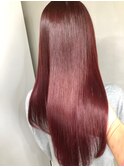 髪質改善＊くびレイヤーピンクベージュ＊美髪【Zina船橋】
