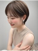 ショートヘア/マッシュ/ショコラベージュ